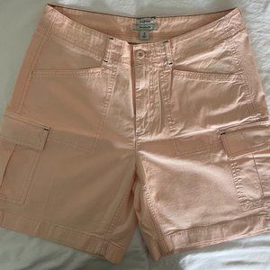 LL Bean Favorite Fit Cargo Shorts - Faded Pink - Size 10 - New (no tags)